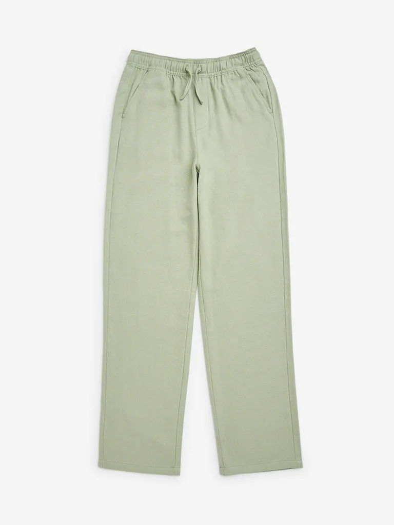 Y&F Kids Sage Mid-Rise Cotton-Blend Track Pants